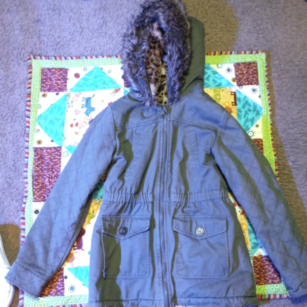 Green faux jacket by urban Republic size 14